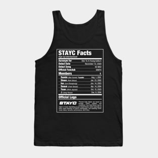 STAYC Kpop Nutritional Facts 2 Tank Top